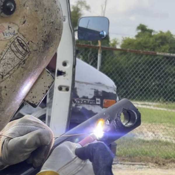 Mobile welding crew on-site in the St. Louis metro
